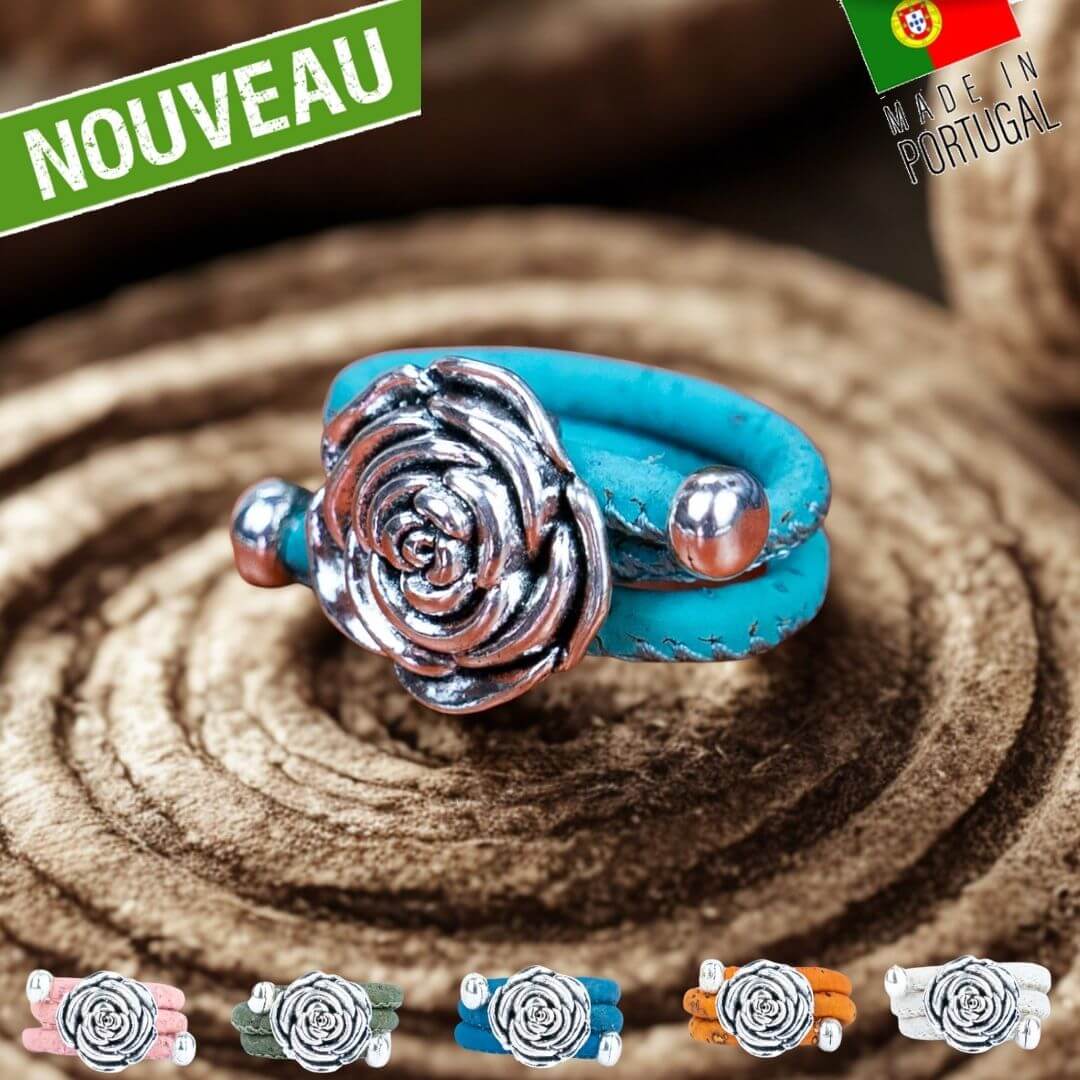 bague en liege - bague fantaisie portugal - bague femme vegan - bague femme verte - bague pas cher femme - bague Summer 2022 - bague tendance femme - bijou fantaisie - bague pas cher - bague liege portugal - bijou en liege - bijoux en liege - bijou liège - bijoux hypoallergenic
