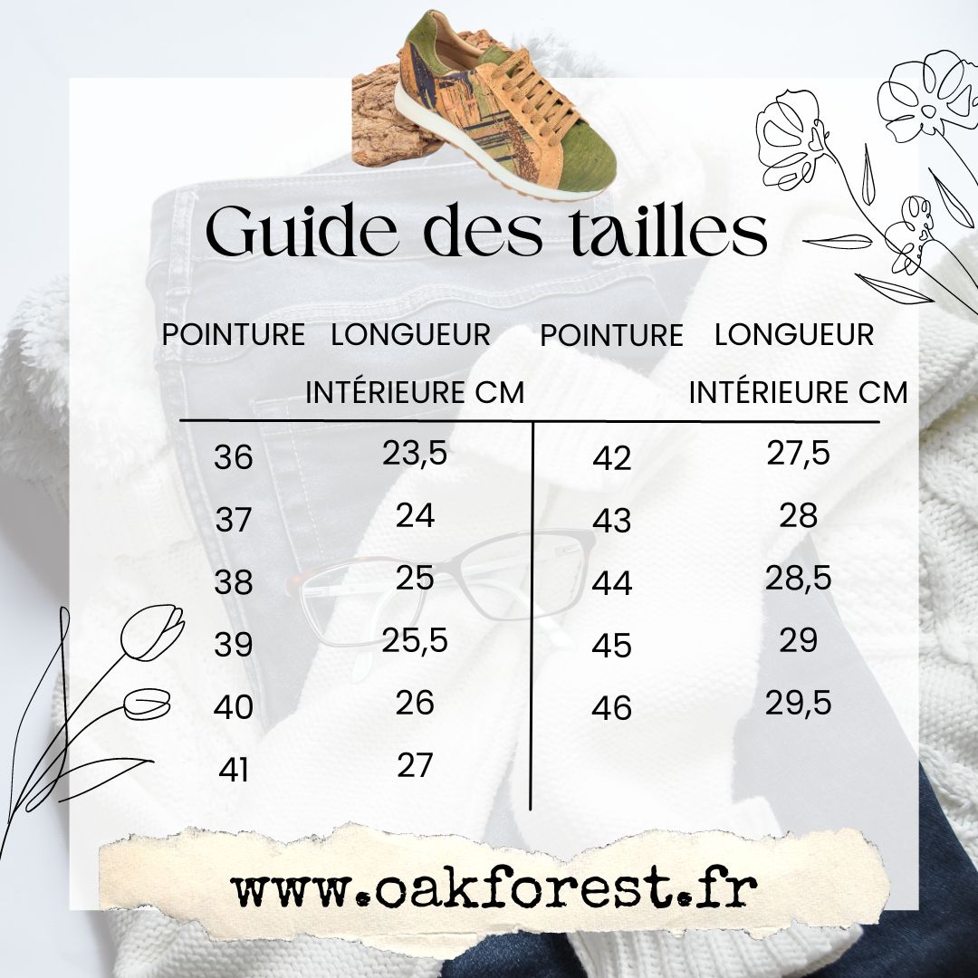 Chaussures - Baskets en liège naturel "Urban Doré"