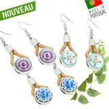 “Victoria” cork earrings