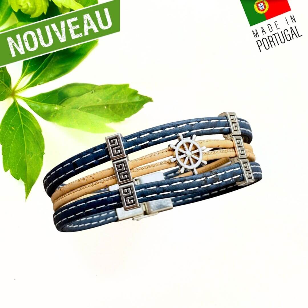 bracelet-homme-liege-marine-surpique-gouvernail-marin-oak-forest