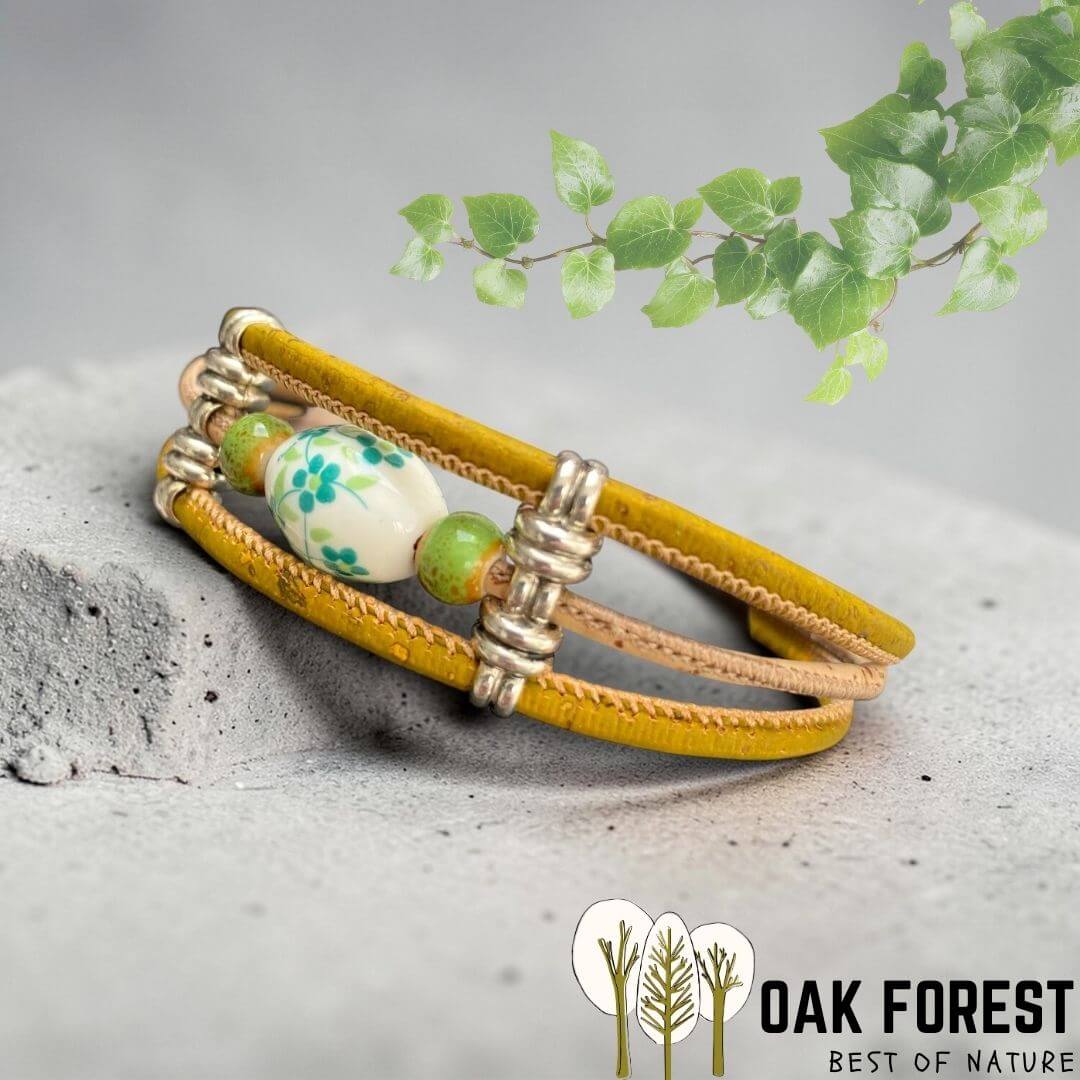 bracelet fantaisie en liège portugais vegan femme