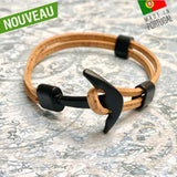 bracelet homme vegan liege - bracelet liege homme portugal - bracelet made in france - bracelet homme vegan - bracelet cuir vegetal - bracelet cruelty free - bracelet liege portugal homme - bracelet liège homme vegan Portugal - bracelet ancre homme vegan - bracelet ancre portugal - bracelet homme en liege ecoresponsable - bracelet été homme