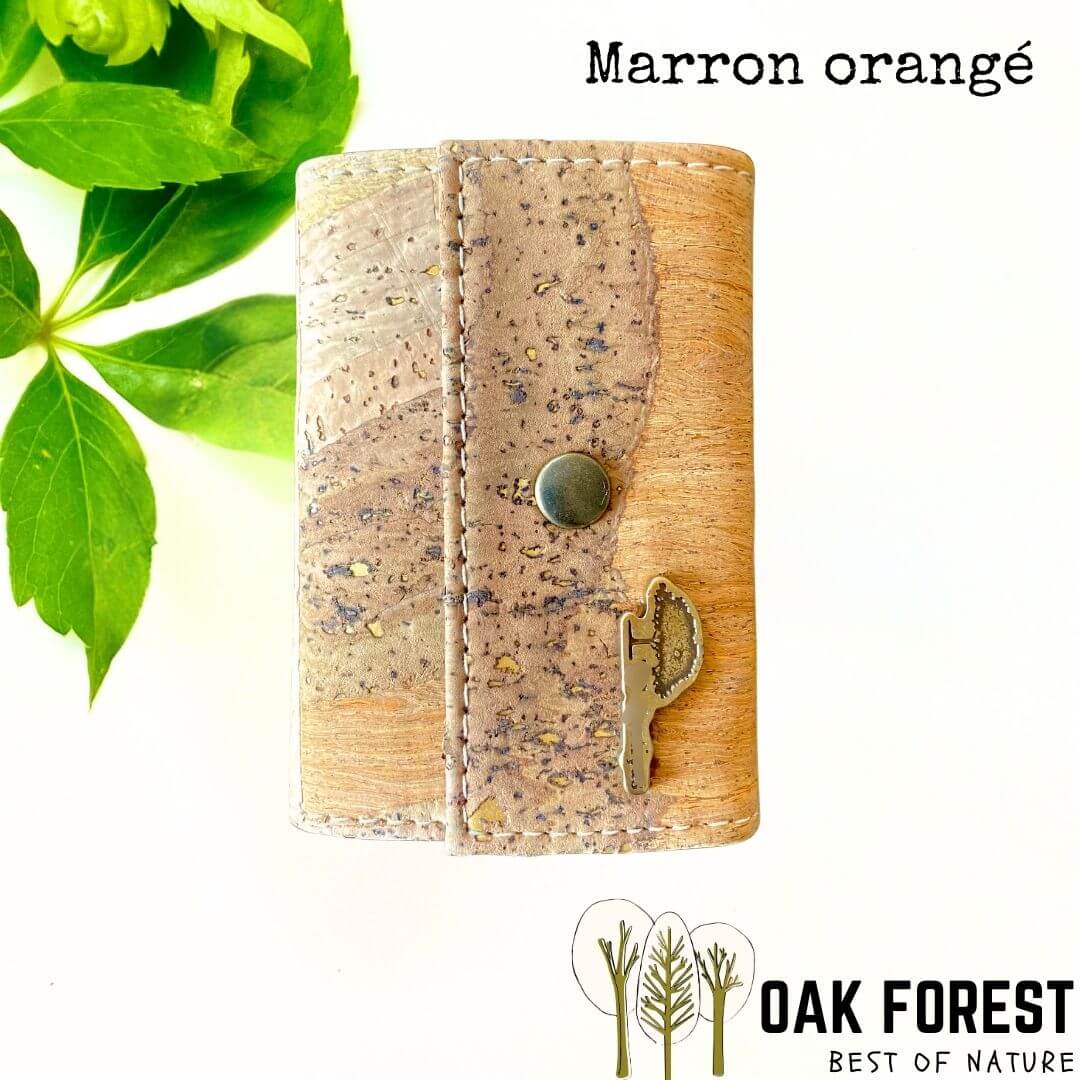 porte carte en liege - protege cartes en liege vegan - pochette pour cartes de crédit - pochette vegan en liege - range carte pour homme - portefeuille homme mini - protection cartes contre vol - RFID cartes