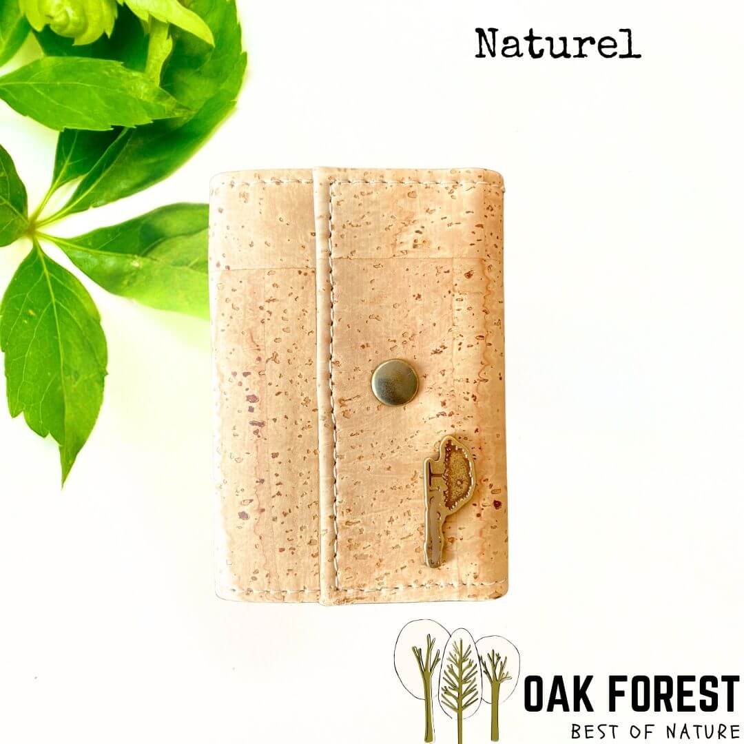 porte carte en liege - protege cartes en liege vegan - pochette pour cartes de crédit - pochette vegan en liege - range carte pour homme - portefeuille homme mini - protection cartes contre vol - RFID cartes