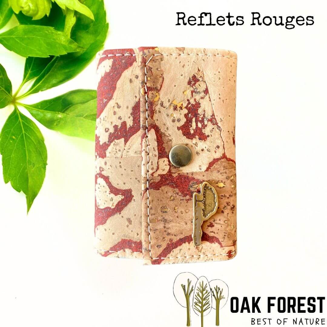 porte carte en liege - protege cartes en liege vegan - pochette pour cartes de crédit - pochette vegan en liege - range carte pour homme - portefeuille homme mini - protection cartes contre vol - RFID cartes