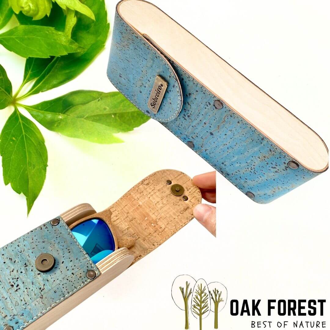 étui lunettes liège artisanal portugal fermeture aimantée