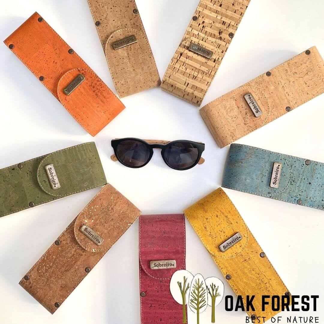 étui lunettes liège bois naturel rigide vegan coloré