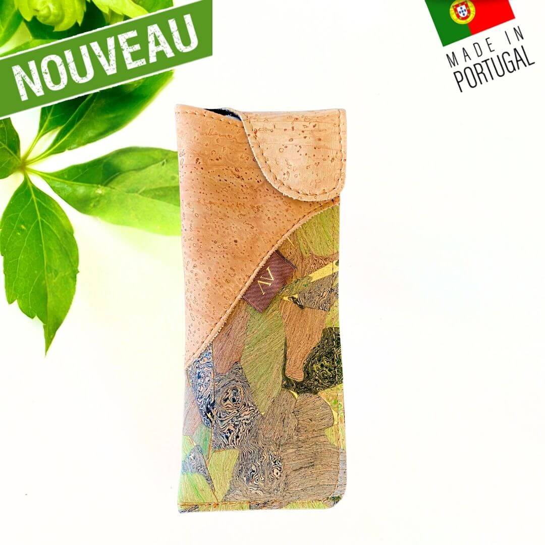 étui à lunettes en liège - étui en liège - pochette en liège - boite à lunette en liège - protège lunettes en liège - boite à lunette vegan - étui à lunettes vegan - protection lunettes de soleil en liège - range lunettes de vue - range lunettes de soleil - ranger ses lunettes - étui en lunette original - étui a lunette végétal