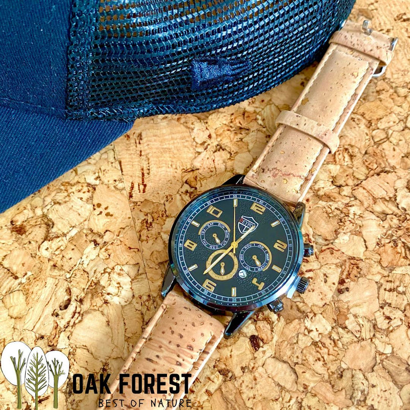 montre liege portugal - montre homme vegan - montre liege homme - montre liege femme - montre femme vegan - montre acajou vegan - montre en bois femme - montre en bois homme - montre en bois mixte - notre cuir végétal - montre made in portugal