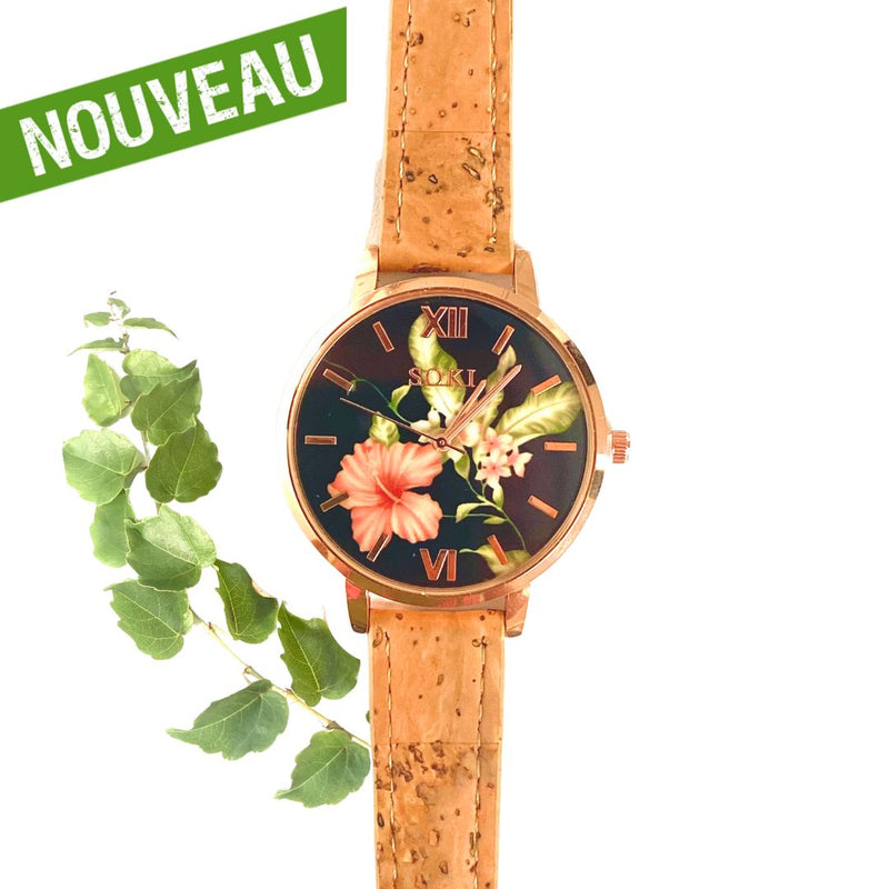 montre liege portugal - montre homme vegan - montre liege homme - montre liege femme - montre femme vegan - montre acajou vegan - montre en bois femme - montre en bois homme - montre en bois mixte - notre cuir végétal - montre made in portugal