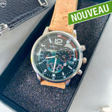 montre liege portugal - montre homme vegan - montre liege homme - montre liege femme - montre femme vegan - montre acajou vegan - montre en bois femme - montre en bois homme - montre en bois mixte - notre cuir végétal - montre made in portugal