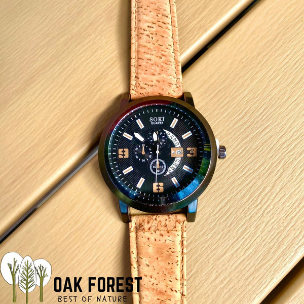 montre liege portugal - montre homme vegan - montre liege homme - montre liege femme - montre femme vegan - montre acajou vegan - montre en bois femme - montre en bois homme - montre en bois mixte - notre cuir végétal - montre made in portugal