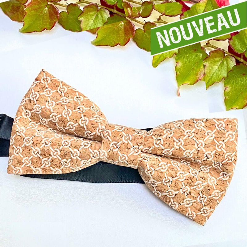 noeud papillon homme liege lotus - noeud papillon champêtre - noeud papillon vegan homme - noeud papillon naturel made in France - mariage vegan - mariage champêtre - mariage bohème - accessoire tenue mariage homme