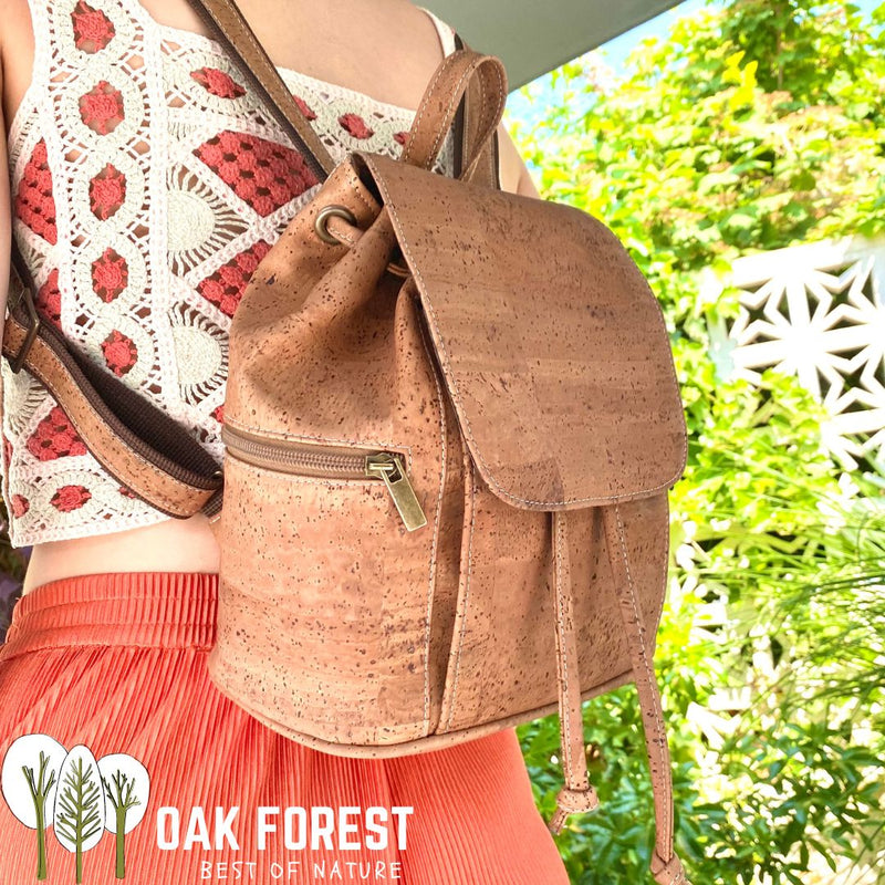 Sac dos artisanal en li ge Sac li ge cologique Vegan Oak