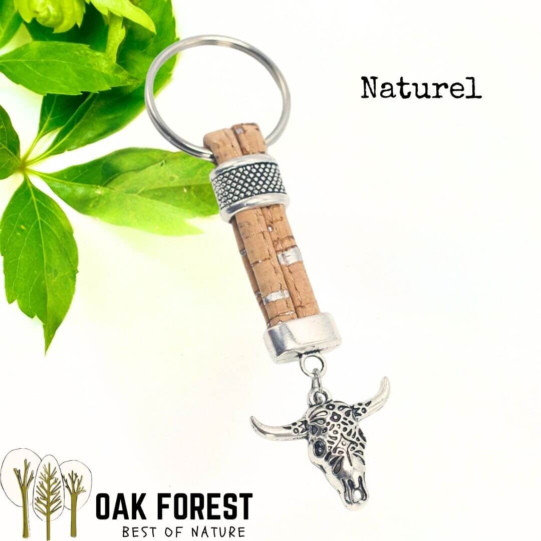 porte clé buffle vegan - porte clé racine arbre - porte clé naturel en liege - porte clé portugal - idée cadeau pas cher - cadeau symbolique - porte clé anti stress - porte clés en liege - porte clé cuir végétal - idée cadeau maman - fête des mères