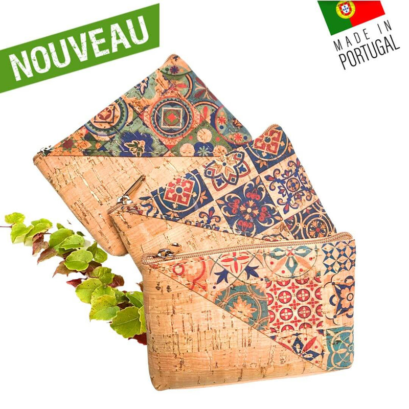 porte monnaie liege portugal - portemonnaie en liege - porte monnaie cuir végétal - porte monnaie vegan femme - idée cadeau vegan - fête des mères - portefeuille léger en liège - portefeuille vegan femme - pochette liège