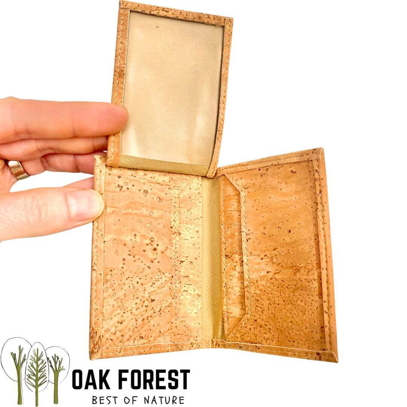 Porte cartes en Liege Essentiel Rangement cartes vegan Oak Forest