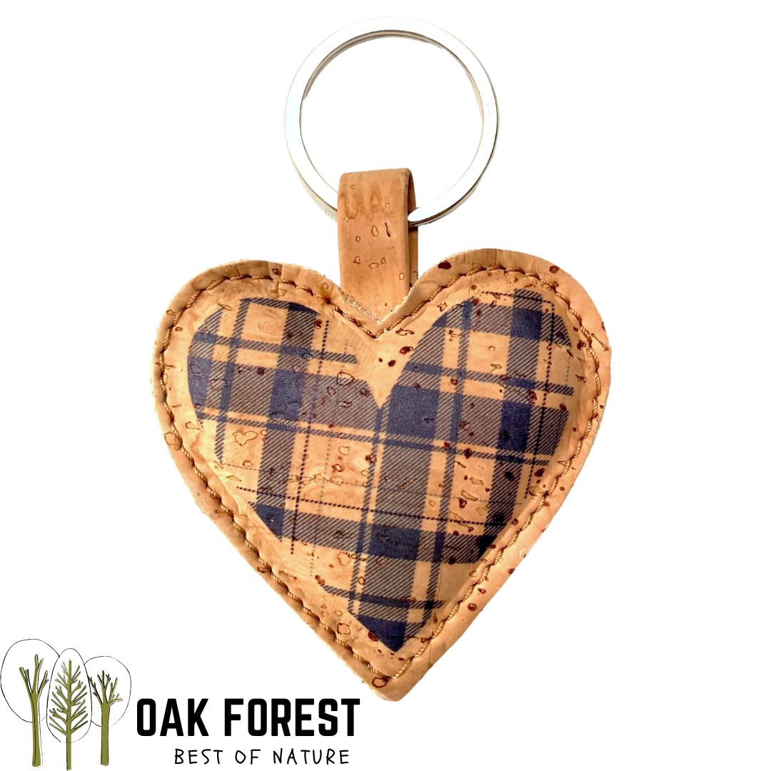 porte clé coeur liege - porte clé liège - fête des mères - fêtes des grands-mères - motif kelsch alsacien - coeur rouge - idée cadeau maman - saint Valentin idée cadeau - coeur en liège portugal - porte clé original - preuve d'amour - porte clé amour