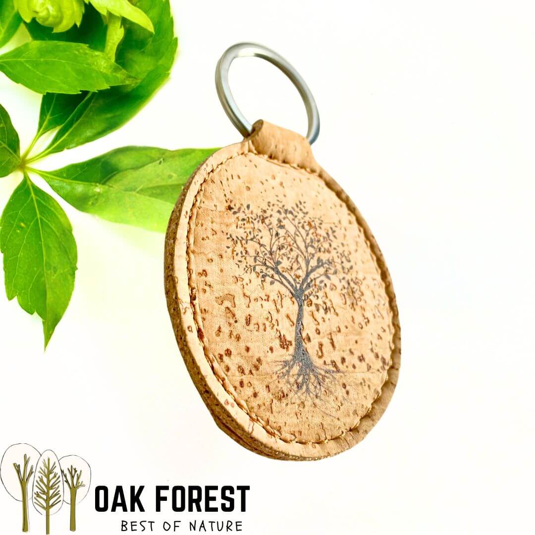 porte clé arbre de vie vegan - porte clé racine arbre - porte clé naturel en liege - porte clé portugal - idée cadeau pas cher - cadeau symbolique - porte clé anti stress - porte clés en liege - porte clé cuir végétal - idée cadeau maman - fête des mères