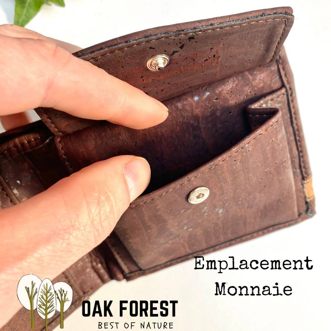 portefeuille vegan homme liège -  portefeuille compacte homme naturel - portefeuille cuir vegetal - portefeuille végétalien - portefeuille homme portugal - portefeuille fete des pères - portefeuille beige en bois -  portefeuille idée cadeaux