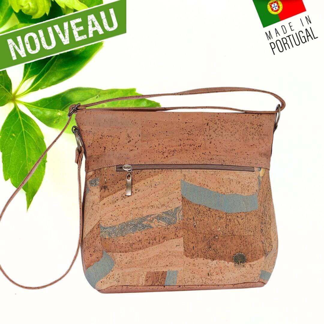 sac liege portugal - sac à main femme vegan - sac liège vegan made in france - sac made in France - sac artisanal haut de gamme - joli sac liège femme - idée cadeaux femme - sac en liege végétal - sac cuir végétal - sac liege portugal - sac femme vegan léger - sac léger femme - sac chic en liège - sac habillé en liège - sac liege original