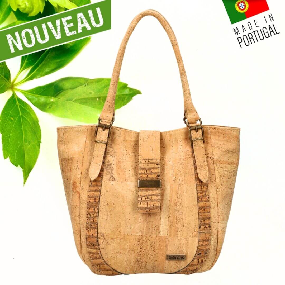 Handmade cork handbag “Playa”