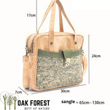 Cork shoulder bag "Carre vert" - Vegan cork bag