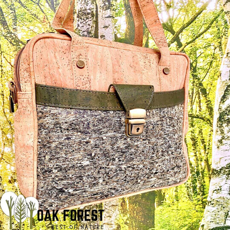 Sac en liège-Sacoche homme liège- Sacoche Vegan-Sac végétal-Sac liège – Oak  Forest