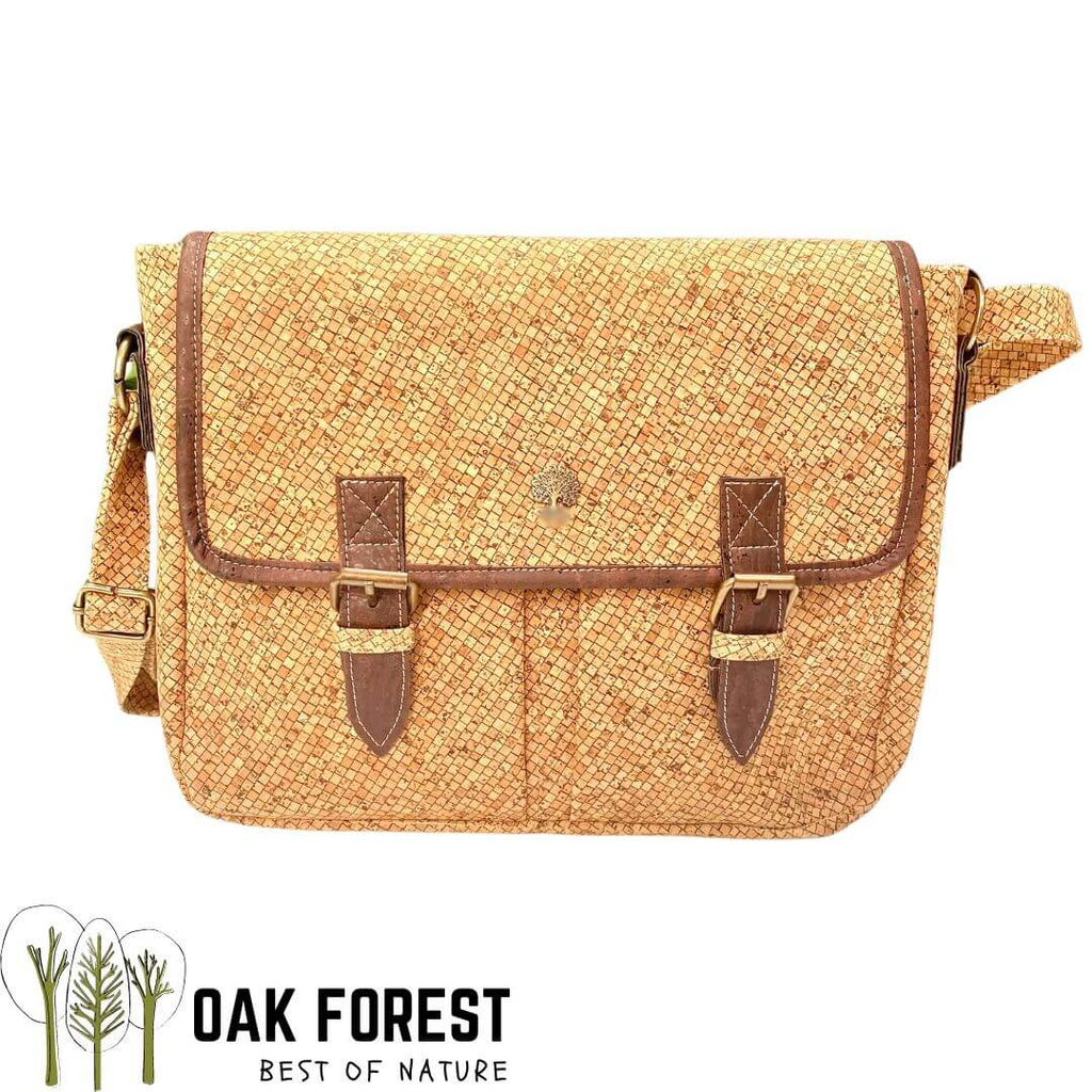 Cork shoulder bag Carre vert Vegan cork bag