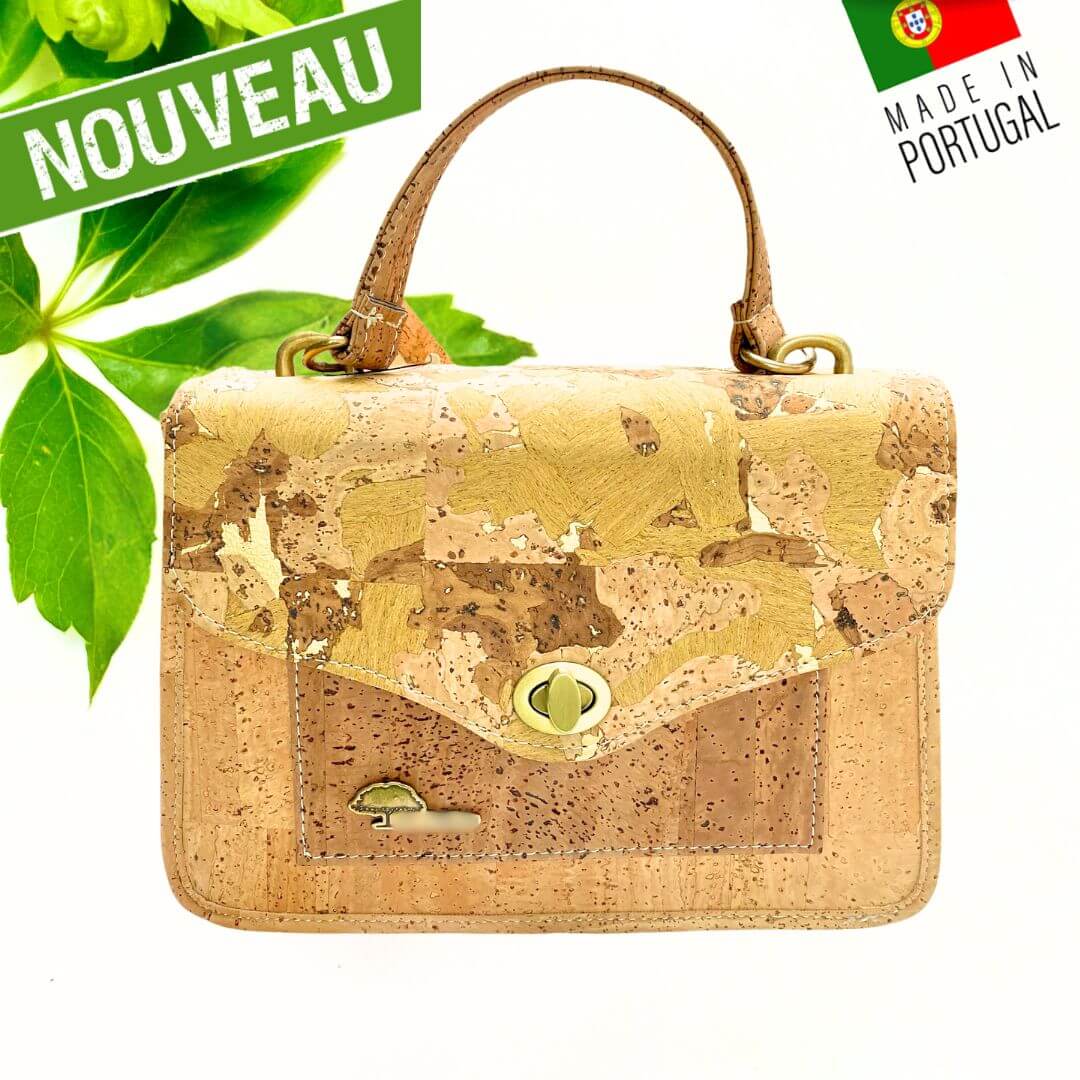 sac en liège - sac en liege - sac bandoulière en liège - sac bandouliere en liege - sac à main liège - sac bandoulière femme - sac origami - sac original - sac vegan - sac cuir végétal - sac bandoulière pas cher - sac bandoulière petit prix- sac naturel - petit sac fille - sac pratique - sac géométrique-sac à main en liège - sac bleu marine femme vegan