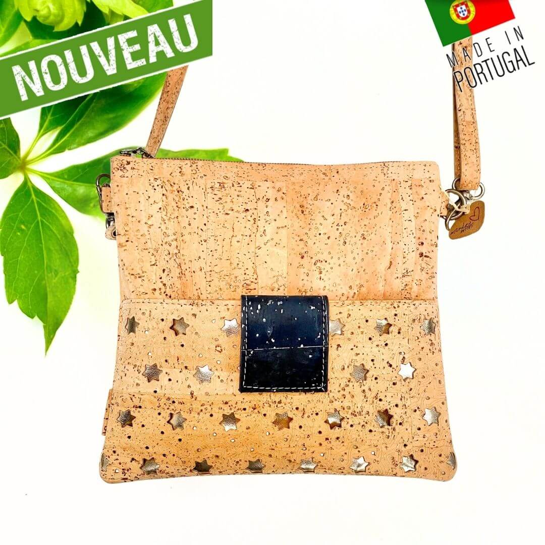 sac en liège - sac bandoulière en liège - sac femme - sac a main femme - sac vegan - sac végétal  sac végétarien - sac cuir végétal - sac Portugal  sac pas cher - sac tendance - sac en liège France - sac vegan femme - sac léger et pratique - sac naturel - sac artisanal - manga - sac manga - sac camel - petit sac pratique - sac fille - idée cadeau vegan