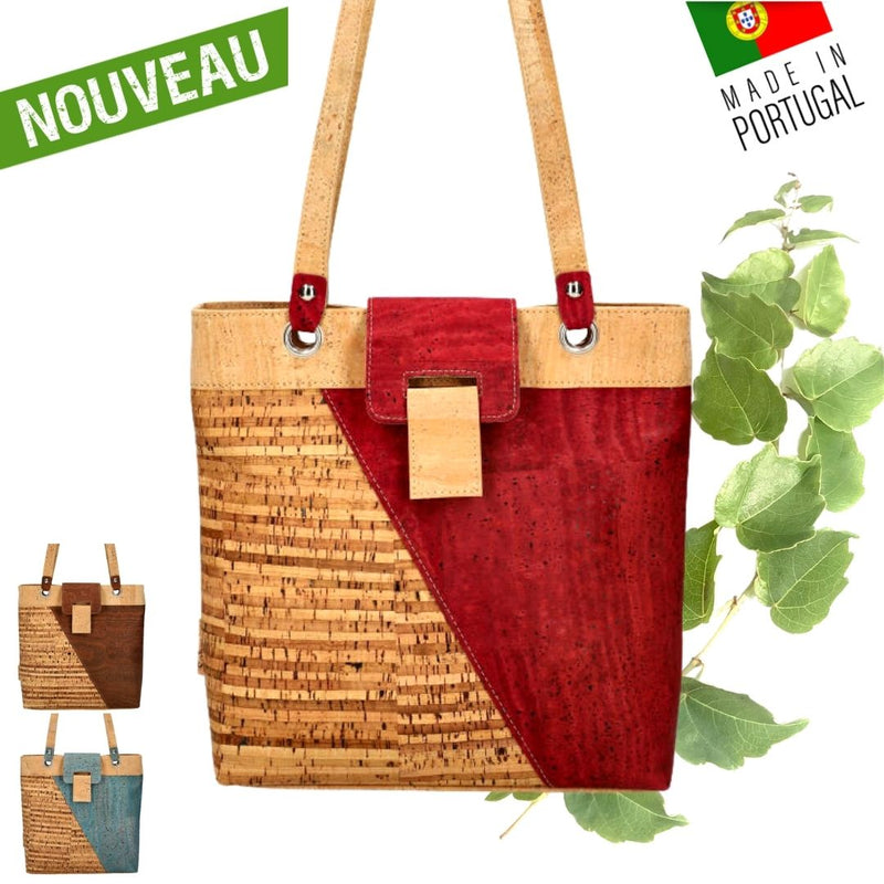 sac en liège - sac en liege - sac bandoulière en liège - sac bandouliere en liege - sac à main liège - sac bandoulière femme - sac origami - sac original - sac vegan - sac cuir végétal - sac bandoulière pas cher - sac bandoulière petit prix- sac naturel - petit sac fille - sac pratique - sac géométrique-sac à main en liège portugal