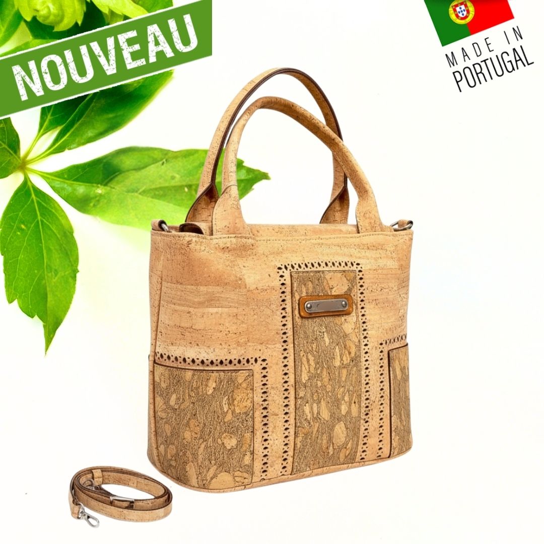 sac liege portugal - sac à main femme vegan - sac liège vegan made in france - sac made in France - sac artisanal haut de gamme - joli sac liège femme - idée cadeaux femme - sac en liege végétal - sac cuir végétal - sac liege portugal - sac femme vegan léger - sac léger femme - sac chic en liège - sac habillé en liège - sac liege original