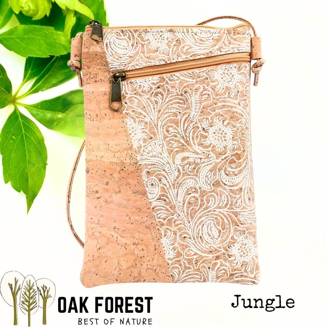 pochette vegan en liege - sac bandouliere liege - sac femme vegan - sac bandoulière en liège - sac liege portugal - pochette légère en liege - pochette cuir végétal - sac bandouliere femme vegan - petit sac léger - petit sac végétal - cuir vegan - pochette en liège