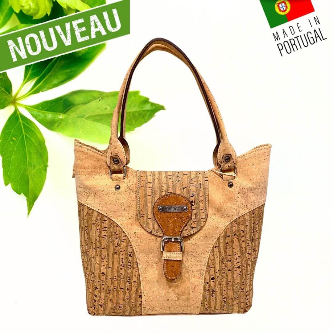 sac liege portugal - sac à main femme vegan - sac liège vegan made in france - sac made in France - sac artisanal haut de gamme - joli sac liège femme - idée cadeaux femme - sac en liege végétal - sac cuir végétal - sac liege portugal - sac femme vegan léger - sac léger femme - sac chic en liège - sac habillé en liège - sac liege original