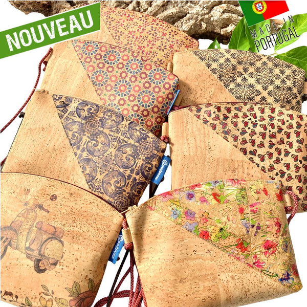 pochette vegan en liege - sac bandouliere liege - sac femme vegan - sac bandoulière en liège - sac liege portugal - pochette légère en liege - pochette cuir végétal - sac bandouliere femme vegan - petit sac léger - petit sac végétal - cuir vegan - pochette en liège - sac en liege léger - pochette fillette été - pochettes colorées été fille - sac femme vegan - sac caramel - sac camel vegan