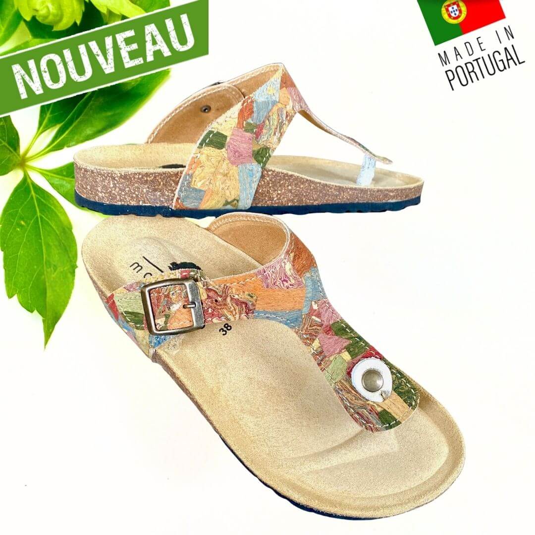 claquette vegan liege - claquettes vegan femme - claquettes vegan homme - tong vegan homme - tong vegan femme - tongs made in France - tongs made in Portugal - Tongs cuir végétal - tong en liège - tongs mixtes en liège - tong mixte - sandales en liège - sandales femme liege - Birkenstock liege - Birkenstocks liege - Birkenstock femme liège - Montado - chaussures montado - sandales montado - tongs montado