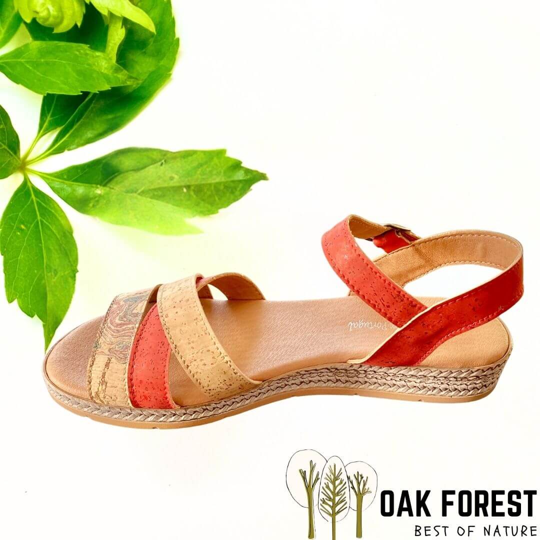claquette vegan liege - claquette vegan femme - claquettes vegan femme - sandale vegan femme - sandales vegan femme - sandales made in France - sandales made in Portugal - Sandales cuir végétal - sandale en liège - sandales en liège - montado - sandales montado - chaussure montado - montado portugal - sandales rouge vegan