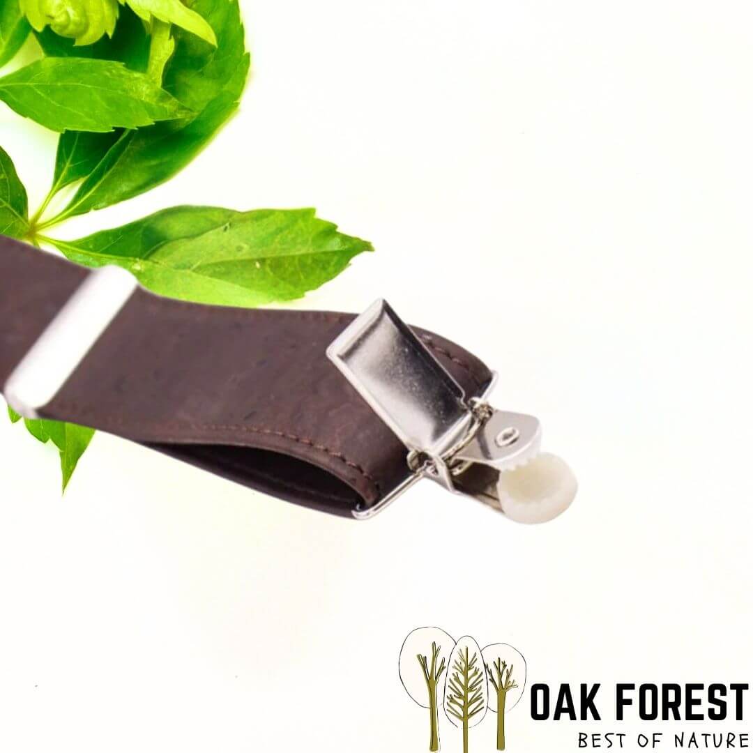 Natural cork suspenders - Men's Suspenders