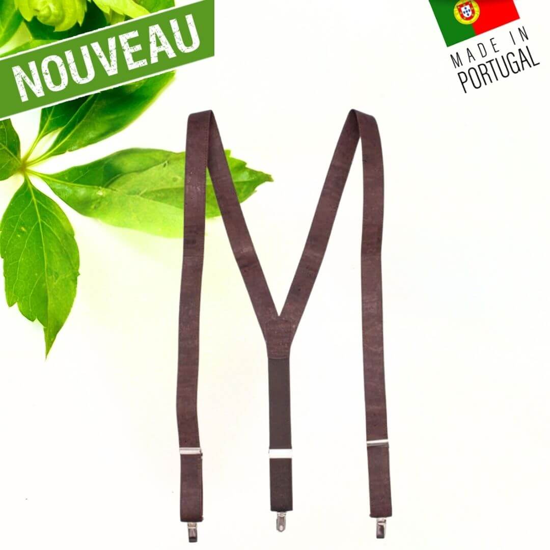 Bretelles Homme en Liège Marron : L'Élégance Naturelle & Durable