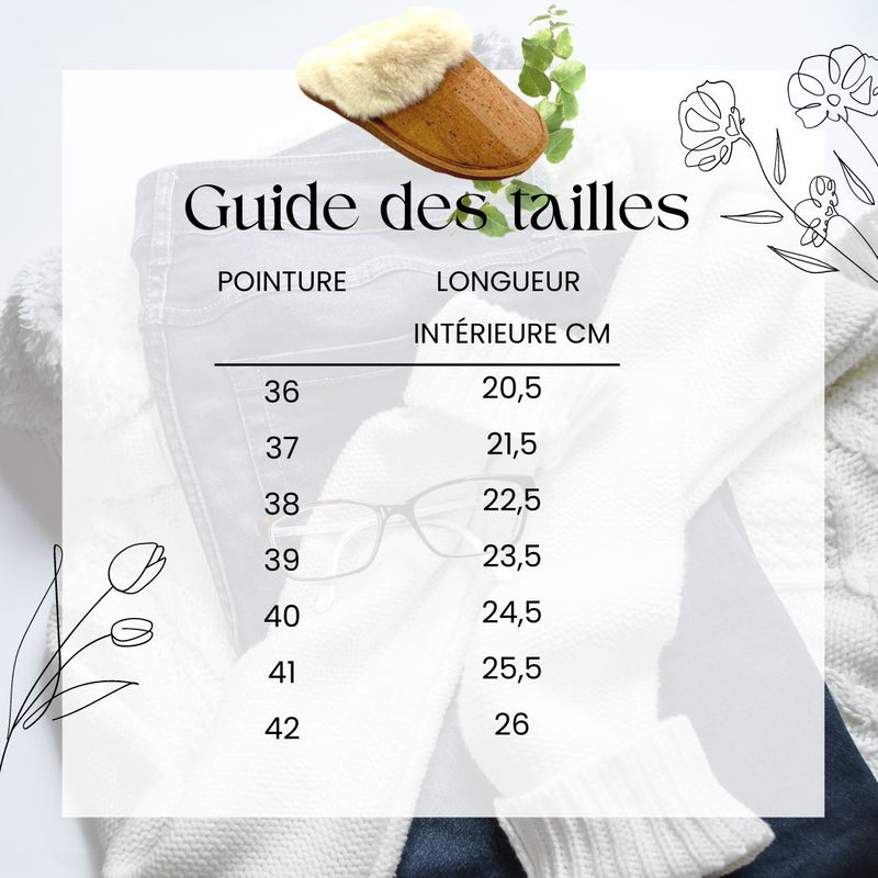 Chaussons en li ge naturel l gers comme une plume Pantoufles