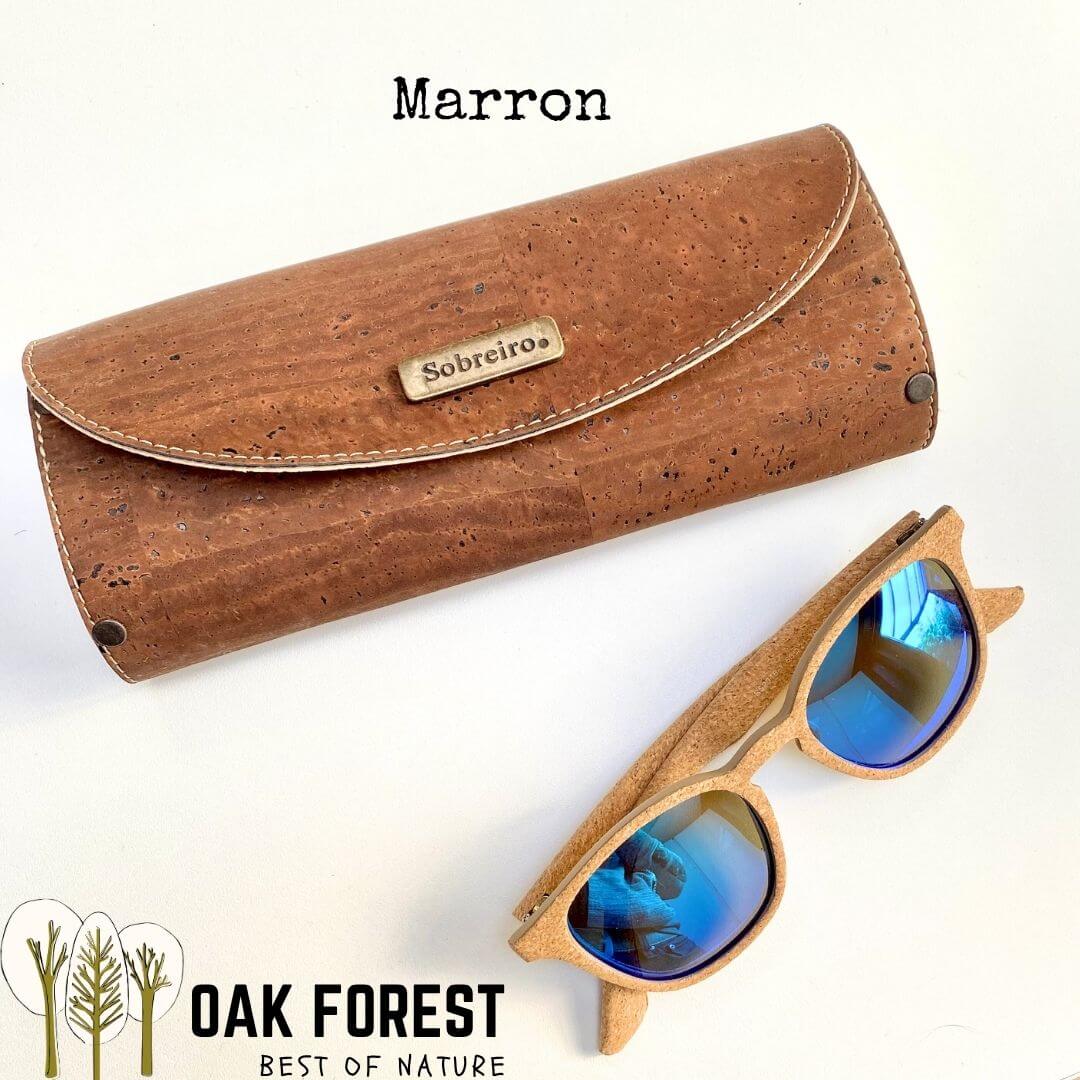 étui lunettes écologique vegan design naturel liège marron