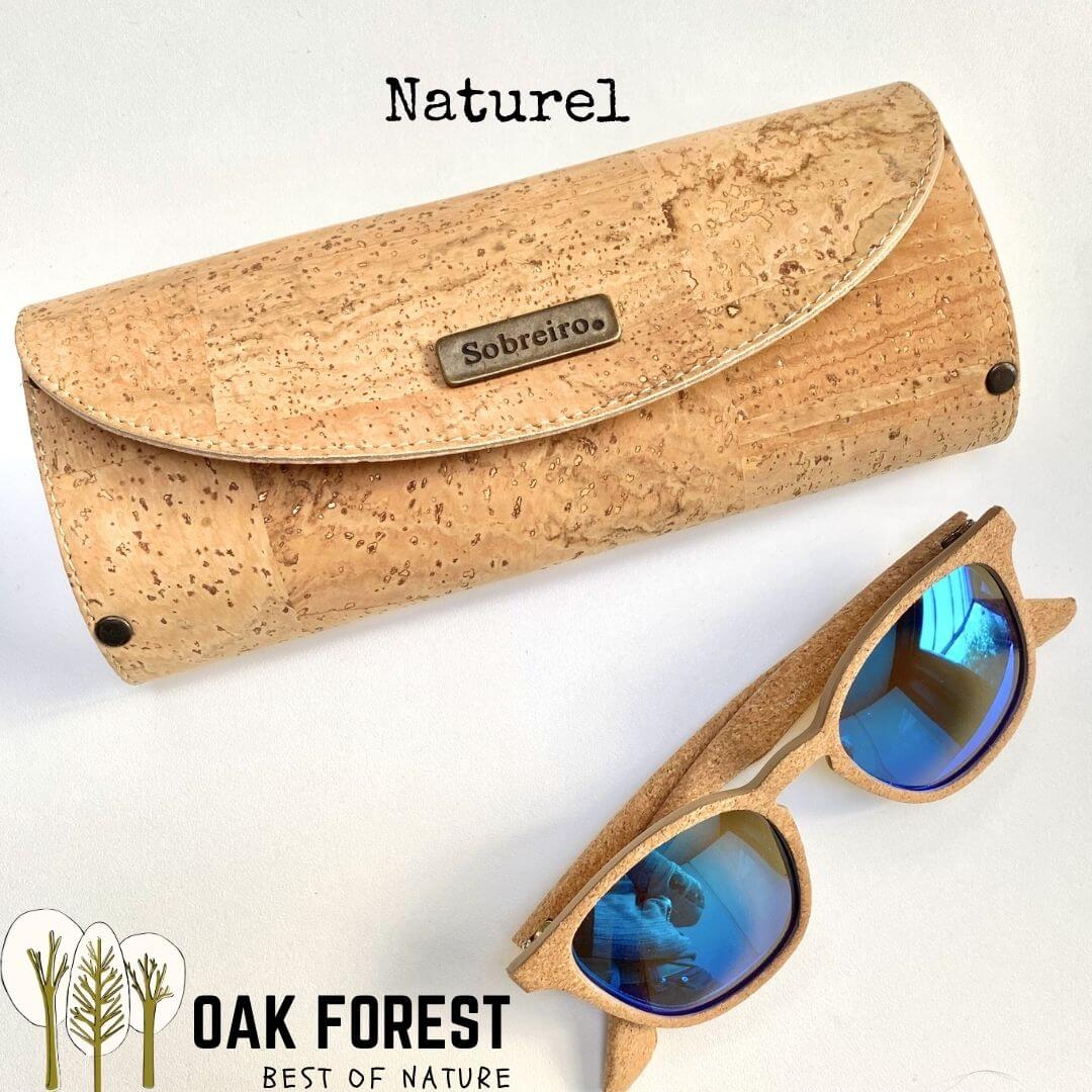 étui lunettes liège artisanal portugal classique couleur naturel