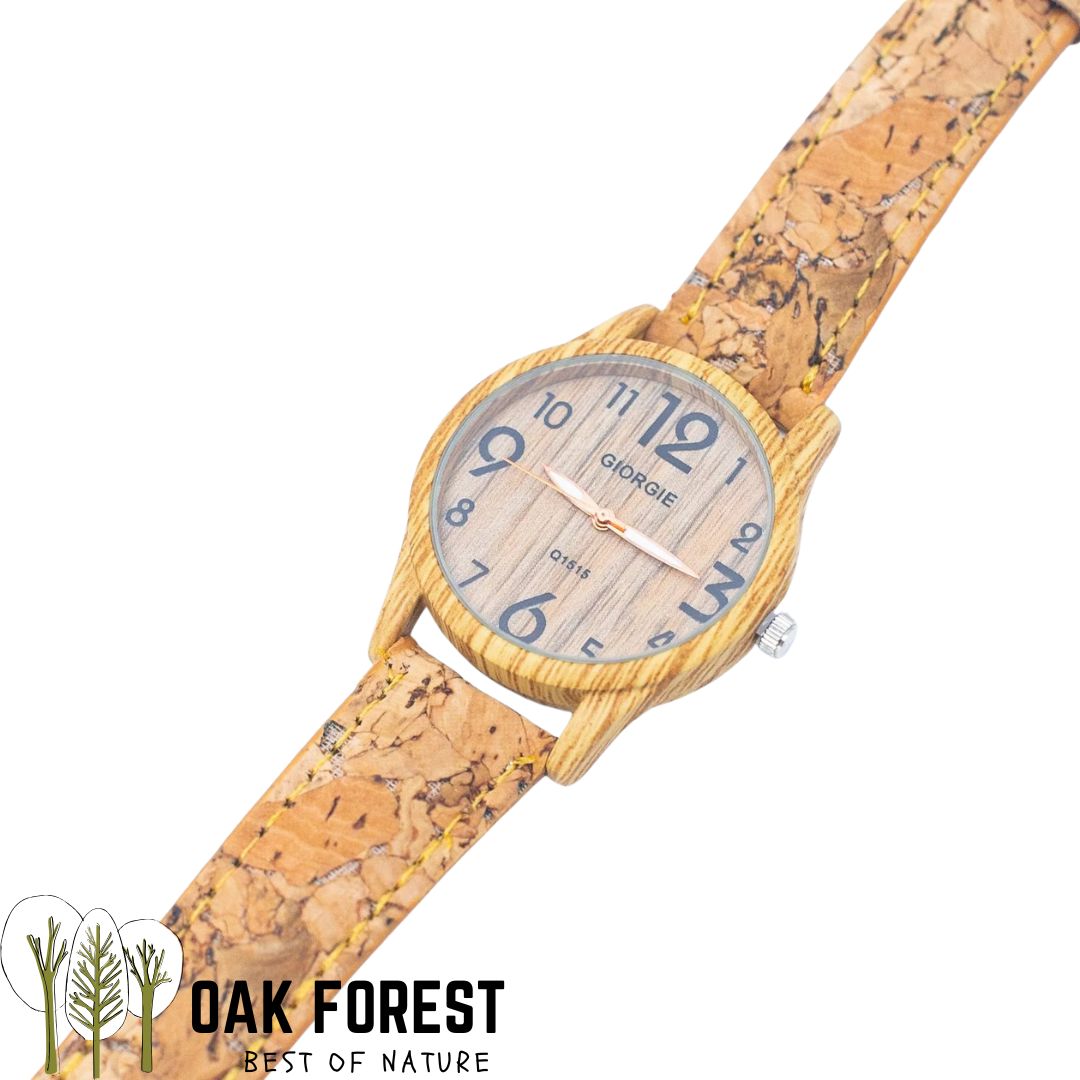 montre vegan en liege - montre liege portugal - montre cuir végétal - montre mixte - montre femme - montre homme - montre naturel pas cher