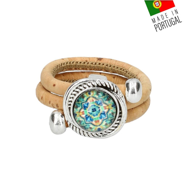 bague en liege - bague fantaisie portugal - bague femme vegan - bague femme verte - bague pas cher femme - bague Summer 2022 - bague tendance femme - bijou fantaisie