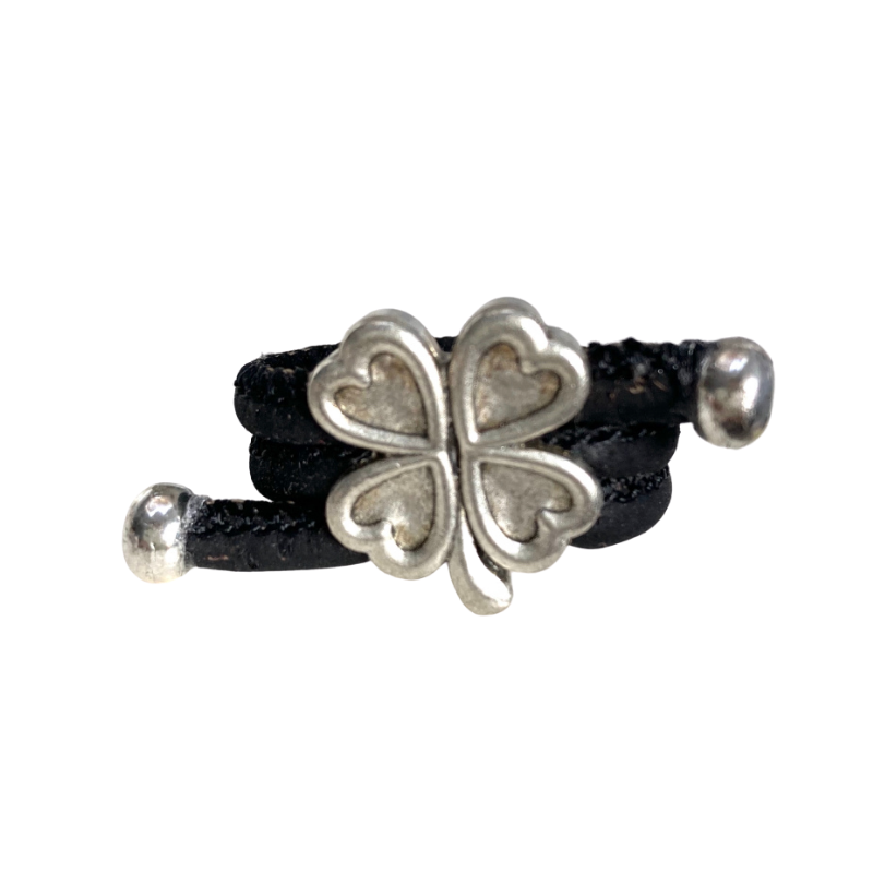 Bague en liège artisanale "Ma chance"