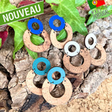 Boucles d'oreilles liège - boucle d'oreille liege - boucles d'oreilles bois - origami - colombes - boucles d'oreilles Vegan - Boucles d'oreilles fantaisie - Boucles d'oreilles légères - Boucles d'oreilles Portugal - Boucles d'oreilles légères - Boucles d'oreilles naturelles