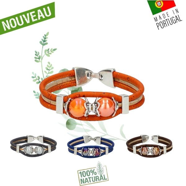 bracelet liège - bracelet en liège - bracelet liege - bracelet en liege Portugal - bracelet femme vegan