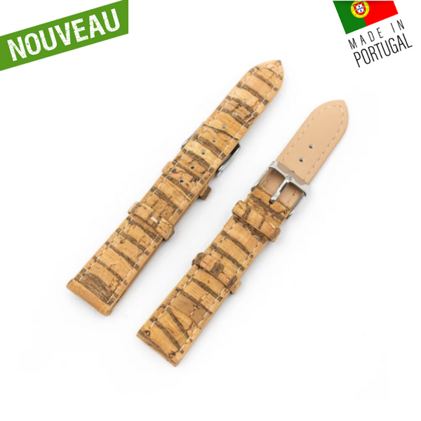 bracelet montre liège - bracelet montre liege - bracelet montre en liège - bracelet montre en liege - bracelet liège - bracelet liege - bracelet montre vegan - bracelet cuir végétal - bracelet cuir vegetal - bracelet montre Végan