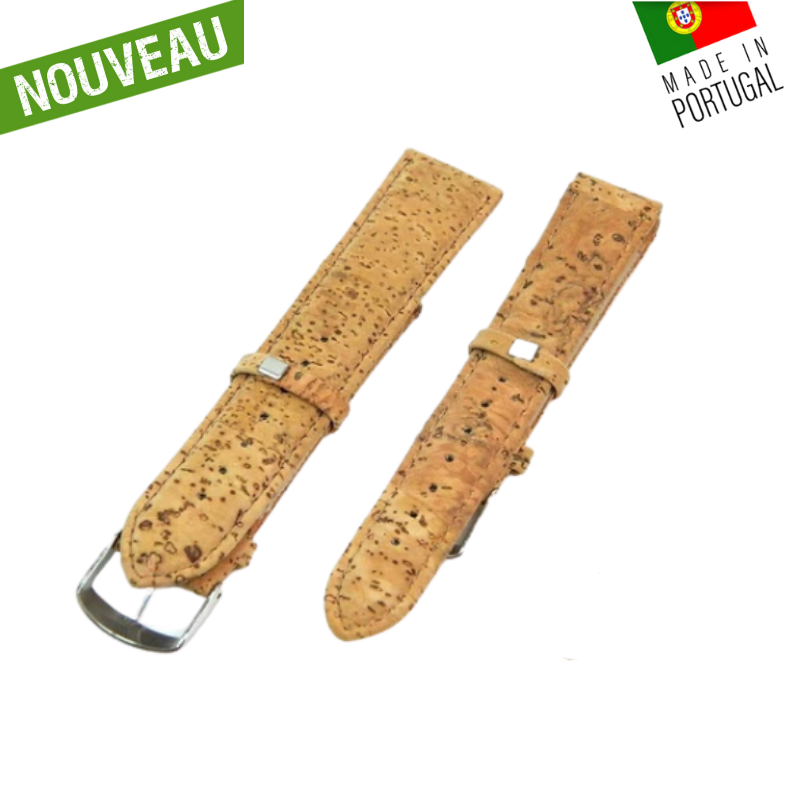 Watch strap in “Natural” artisanal cork